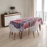 Ubrus Barevné domky na pobřeží: 130x170 cm