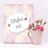 Dárková cedulka Chybíš mi: 30x40 cm