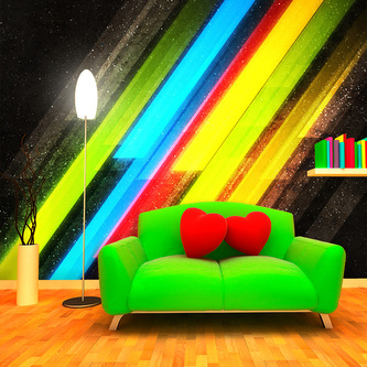 Tapeta Pruhová abstrakce: 125x75 cm