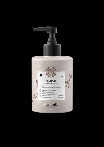 Maria Nila Jemná vyživující maska bez permanentních barevných pigmentů Cacao (Colour Refresh Mask) Jemná vyživující maska bez permanentních barevných pigmentů Cacao (Colour Refresh Mask) - Objem 300 ml woman