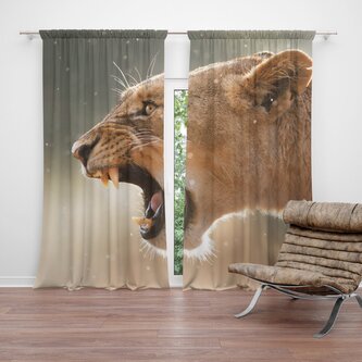 Závěs Rozzuřená lvice: 2ks 140x250cm Závěs Rozzuřená lvice: 2ks 140x250cm