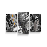 Obraz - 3-dílný Pohled z mrakodrapu: 75x50 cm