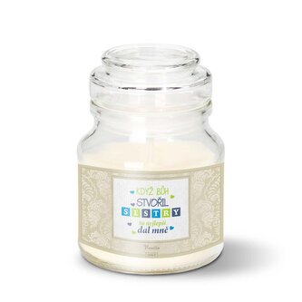 Svíčka Když Bůh stvořil sestry: 120 g