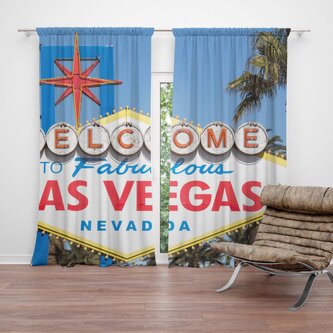 Závěs Welcome to Las Vegas: 2ks 140x250cm Závěs Welcome to Las Vegas: 2ks 140x250cm