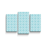 Obraz - 3-dílný Bílé kruhy: 75x50 cm