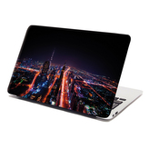 Samolepka na notebook Rozsvícené město: 29x20 cm