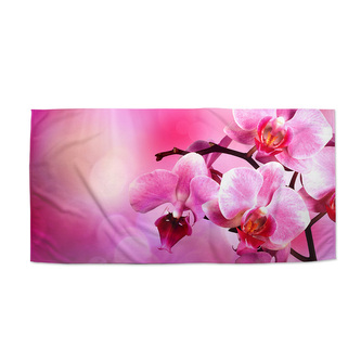 Ručník Květy orchideje: 70x140 cm Ručník Květy orchideje: 70x140 cm