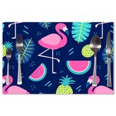 Prostírání Růžoví plameňáci: 40x30cm