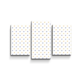 Obraz - 3-dílný Malované srdce na bílé: 75x50 cm