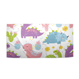 Ručník Dinosauři s kaktusy: 50x100 cm