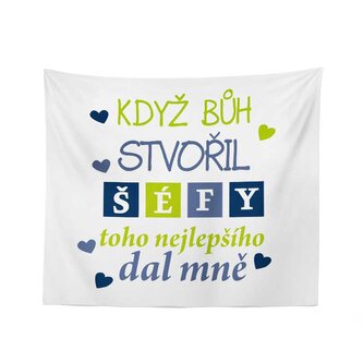 Deka Když Bůh stvořil šéfy: 150x120 cm Deka Když Bůh stvořil šéfy: 150x120 cm