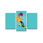 Obraz - 3-dílný Skejťák: 75x50 cm