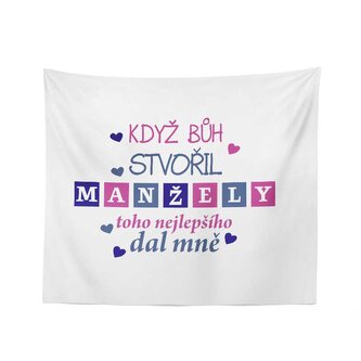 Deka Když Bůh stvořil manžely: 150x120 cm Deka Když Bůh stvořil manžely: 150x120 cm