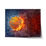 Plakát Basketbalový míč: 120x80 cm