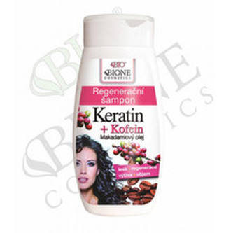 Bione Cosmetics Regenerační šampon Keratin + Kofein 260 ml woman