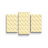 Obraz - 3-dílný Zajíček s mrkví: 75x50 cm