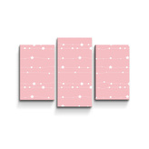 Obraz - 3-dílný Hvězdy a tečky na provázku: 75x50 cm