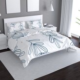 Povlečení Modré lístky: 140x220 / 90x70