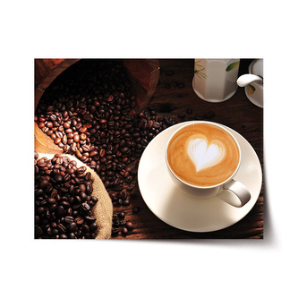 Plakát Káva: 120x80 cm