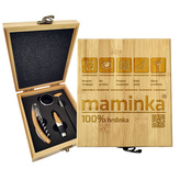 Dárková sada na víno Maminka: 147×168×49 mm
