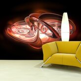Tapeta Červená abstrakce: 208x125 cm