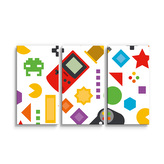 Obraz - 3-dílný Videohra: 120x80 cm