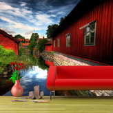 Tapeta Červený dům: 336x220 cm