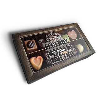 Pralinky Ty pravé legendy se rodí v květnu: 10 ks pralinek
