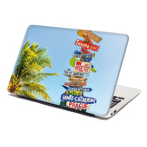 Samolepka na notebook Ukazatele měst: 29x20 cm