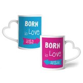 Hrnky Born to love : 2ks 330ml
