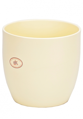 Keramický květináč Basel matný 16 cm krémový II.jakost