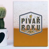Dárková cedulka Pivař roku: 30x40 cm