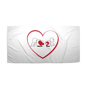 Ručník Puzzle love: 70x140 cm Ručník Puzzle love: 70x140 cm