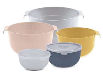 7DÍLNÁ SADA: MISKY 0,7L, 1,2L, 2L, 4L, CEDNÍK 3L - JAG