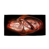 Ručník Červená abstrakce: 70x140 cm