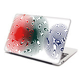 Samolepka na notebook Dvoubarevná abstrakce: 38x26 cm