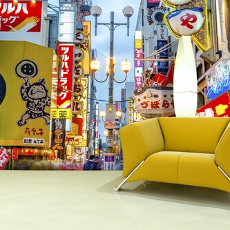 Tapeta Noční ulička: 125x75 cm