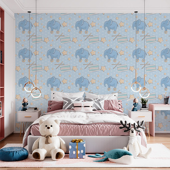 Tapeta Bubny a sloni: 336x220 cm