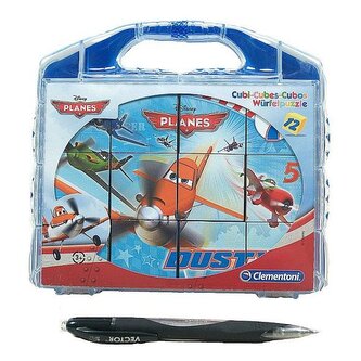 Kostky kufřík - letadla ( 12 kostek )