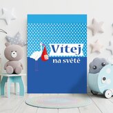 Dárková cedulka Vítej na světě: 30x40 cm