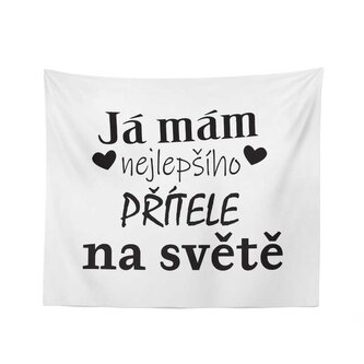 Deka Já mám nejlepšího přítele na světě: 150x120 cm