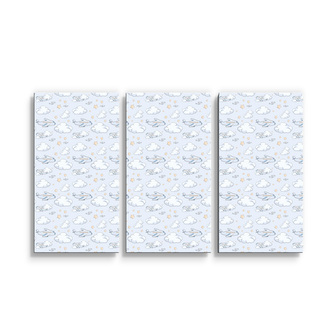 Obraz - 3-dílný Letadla mezi mraky: 120x80 cm