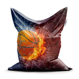 Sedací vak Basketbalový míč: 150x100 cm