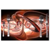 Prostírání Červená abstrakce: 40x30cm