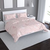 Povlečení Bílé a růžové květy: 140x220 / 90x70