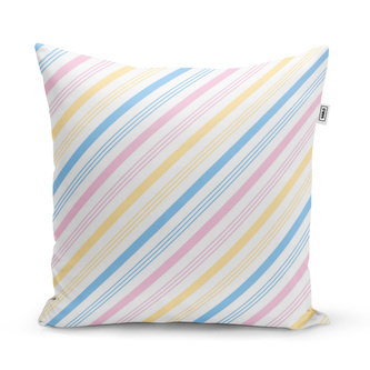 Polštář Tříbarevné pruhy: 60x60 cm