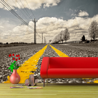 Tapeta Cesta: 125x75 cm