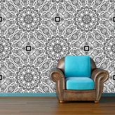 Tapeta Bílé mehendi: 336x220 cm