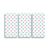 Obraz - 3-dílný Třešně a srdce: 120x80 cm