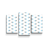 Obraz - 3-dílný Modré ovce: 75x50 cm